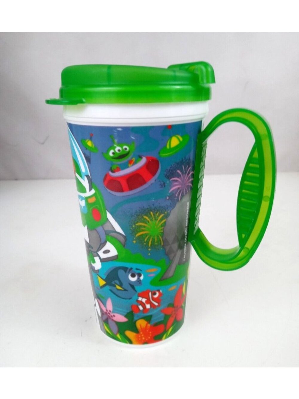 Vintage Whirley Walt Disney World Disney/Pixar Collectible Travel Mug With Lid